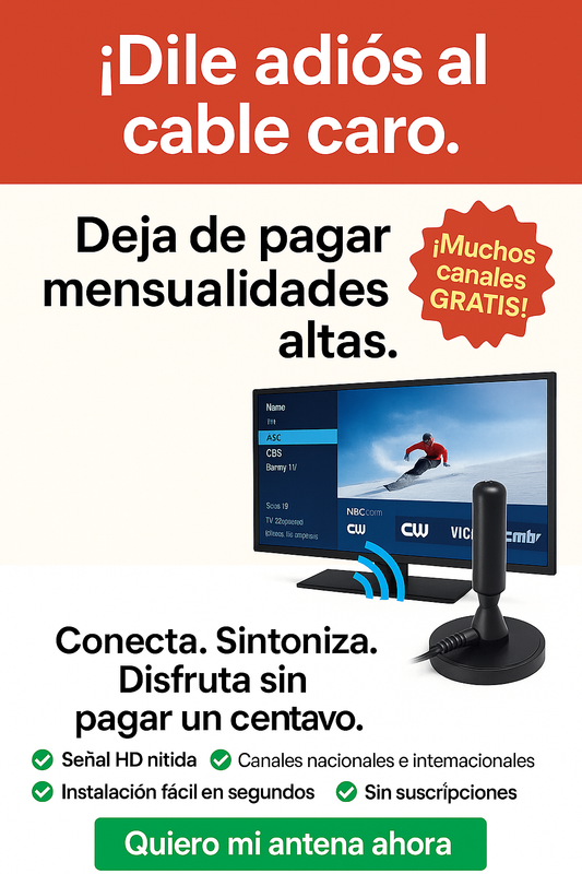 Antena TV Gratis sin suscripciones